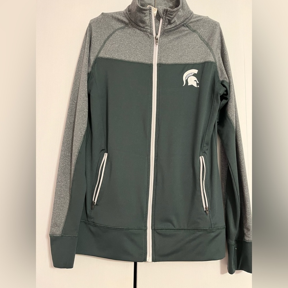 Michigan State Spartans lightweight zip up jacket/sweatshirt Sz. M